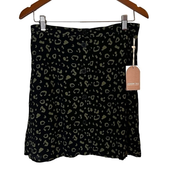 Jackson Rowe Figary Black Leopard Mini Skirt - Picture 6 of 14